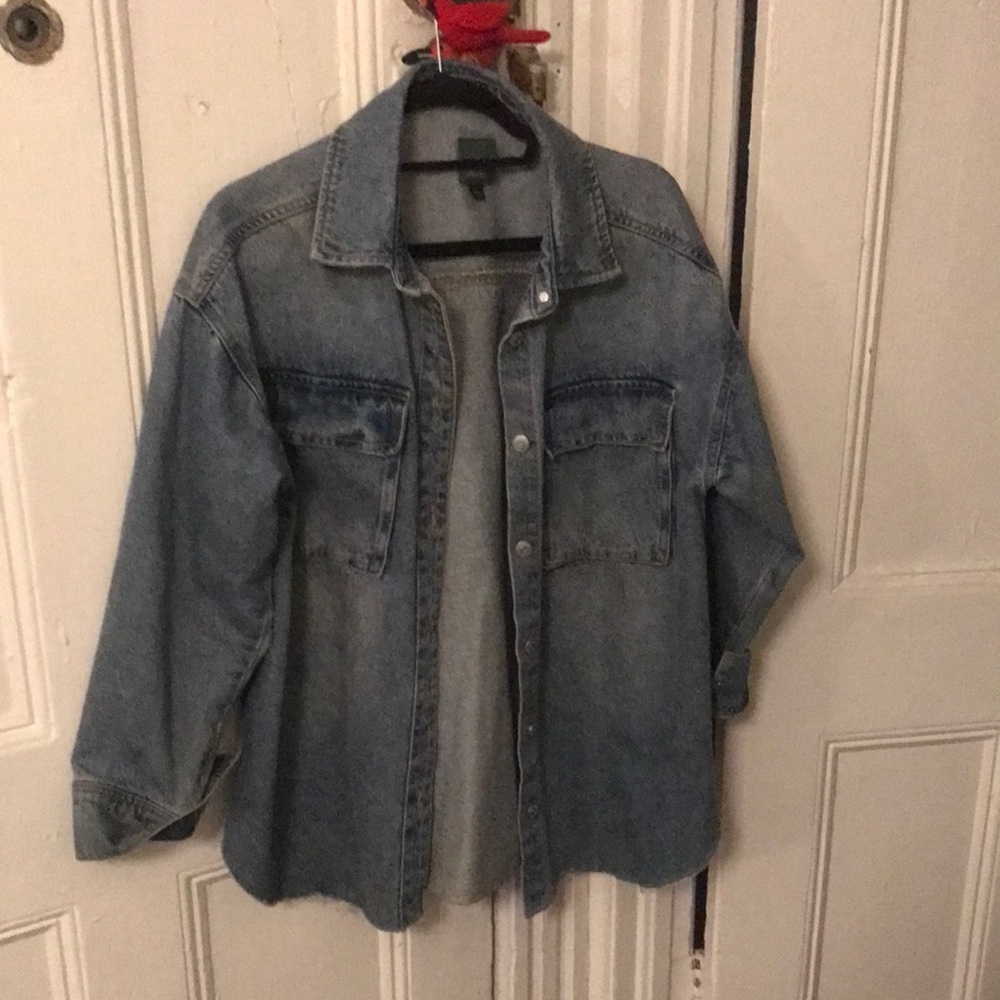 Wild fable denim shirt jacket - size medium